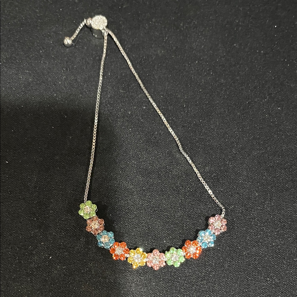Floral Charm Bracelet in Multicolor by [Brand]